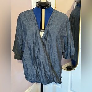 Trina Turk cotton chambray top